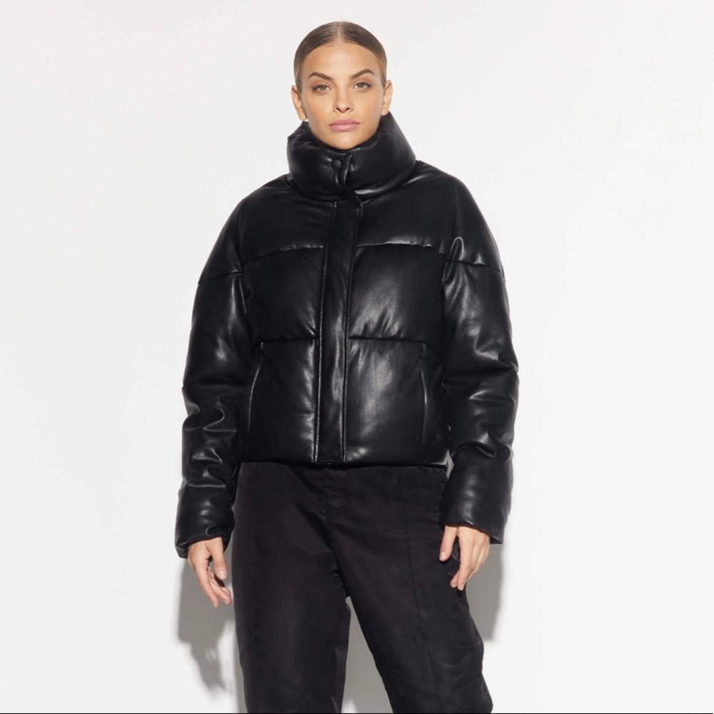 Apparis Camila Black Vegan Puffer